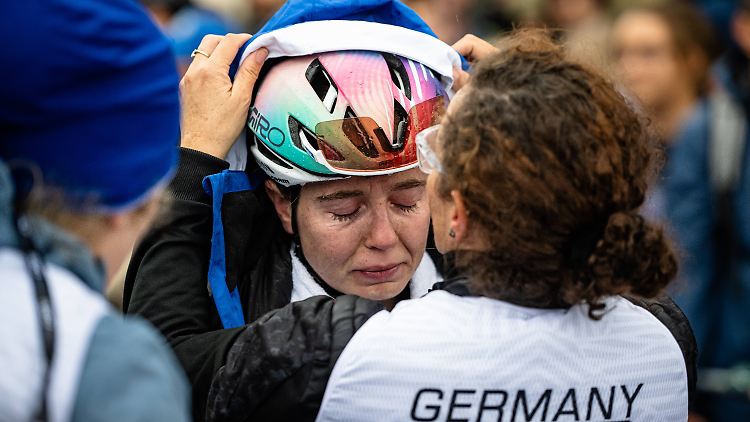 Antonia Niedermaier kämpfte beim Straßenrennen mit den Tränen.