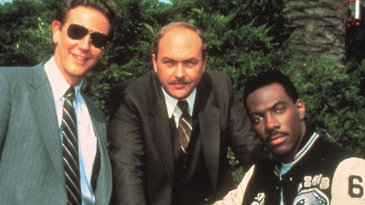 Ungleiches, aber erfolgreiches Trio: Judge Reinhold (l.), John Ashton (m.) und Eddie Murphy in "Beverly Hills Cop".
