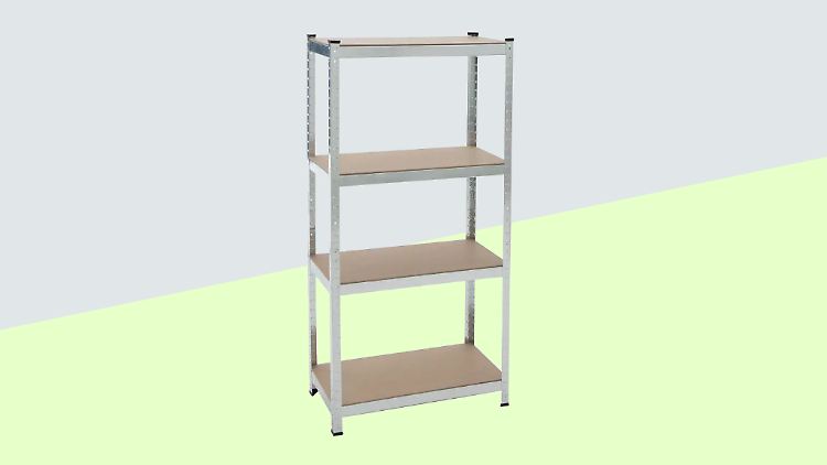 Gewinnt keinen Design-Preis, ist aber extrem stabil und günstig: Dieses Schwerlastregal gibt es im Ebay-Angebot.
