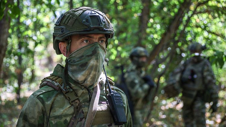 Russische Soldaten im Osten der Ukraine. 