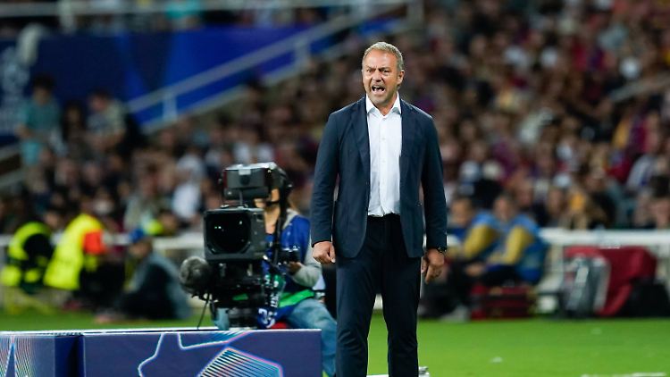 Hansi Flick peitschte seine Mannschaft immer wieder nach vorne.