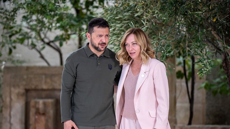 Beim G7-Gipfel im Juli in Italien schien kein Blatt zwischen Selenskyj und Meloni zu passen.