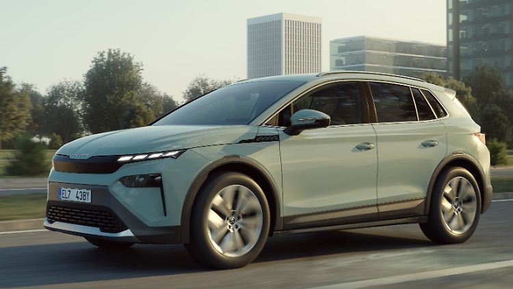 Der Škoda Elroq 50 hat einen 150 PS starken Elektromotor.