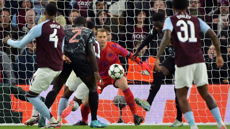Durchblick? Manuel Neuer leistete sich gegen Aston Villa einen entscheidenden Fehler.