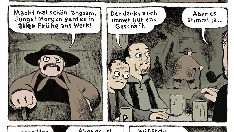 Sascha Hommer präsentiert in Hamburg Zeichnungen aus seiner Hauff-Adaption "Das kalte Herz".