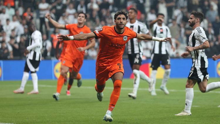 Omar Marmoush jubelte für Eintracht Frankfurt.
