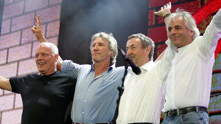 2005 traten Pink Floyd zuletzt gemeinsam auf. Vor allem zwischen Gilmour (l.) und Waters (2.v.l.) brodelt es.
