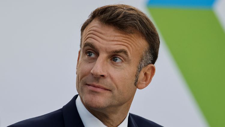 Macron fordert einen internationalen Lieferstopp von Waffen an Israel. 