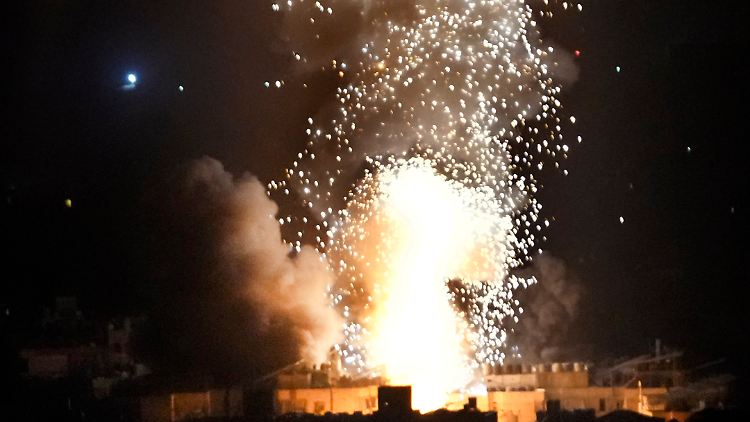 Die Angriffe in der Nacht richteten sich vor allem auf den Süden von Beirut.