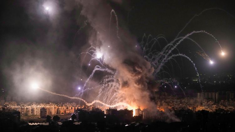 Der gegenseitige Beschuss zwischen Israels Armee und der Hisbollah im Libanon geht weiter. Hier in Dahieh, Beirut.