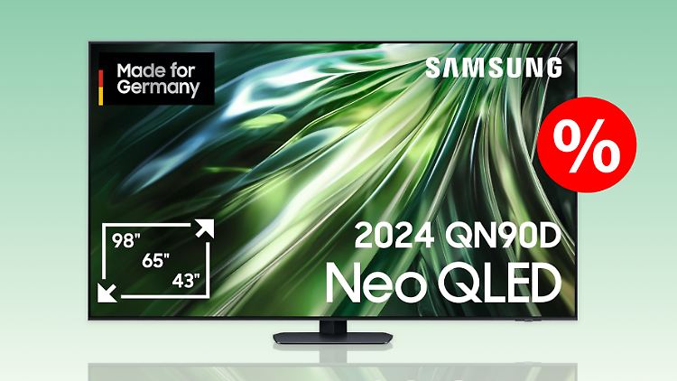 Der Samsung QN90D von 2024 ist am Prime Day zum Bestpreis erhältlich.