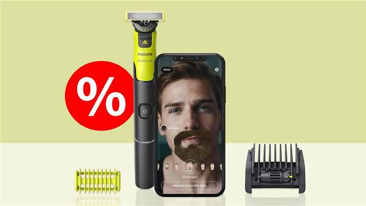 Der Philips OneBlade Face+Body Rasierer ist zum Prime Day im Angebot.