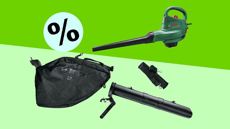 Keine Chance fürs Herbstlaub: Dieser Laubsauger und -bläser von Bosch ist günstig im Rahmen des Prime Day zu haben.
