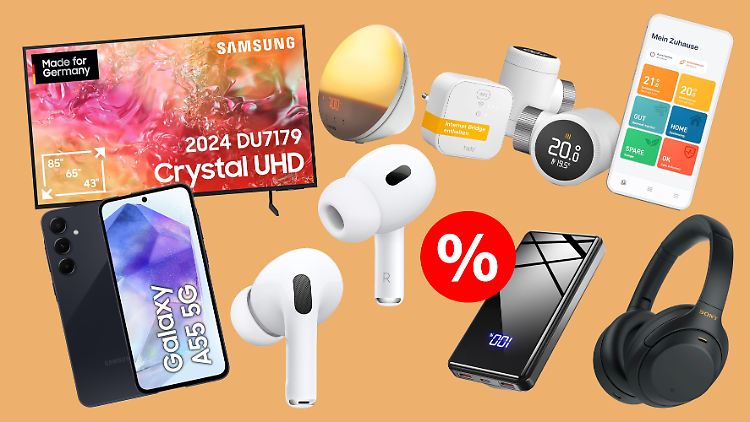 Von Fernseher bis Powerbank: Diese Technik-Angebote lohnen sich am Amazon Prime Day 2024.