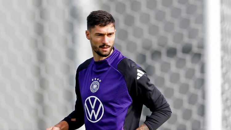 Tim Kleindienst ist neu im Kreis des DFB-Teams und will sich nicht verstecken.