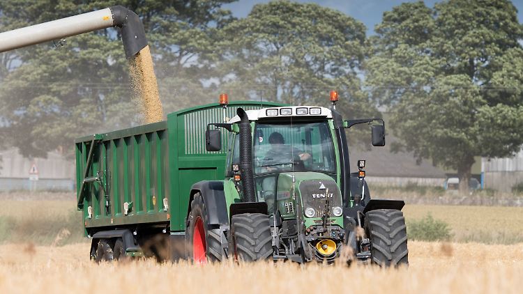 Der beteiligte Traktor soll ein Fendt 820 Vario gewesen sein, wie er hier bei landwirtschaftlicher Arbeit zu sehen ist.