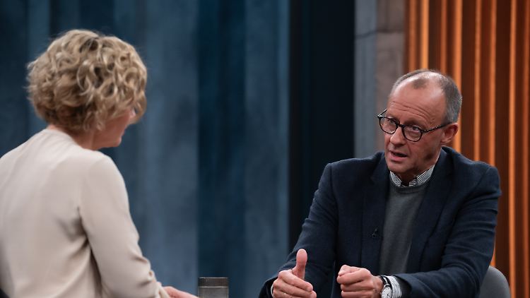 60 Minuten für den Kanzlerkandidaten: Merz ist an diesem Abend der einzige Gast bei Miosga.