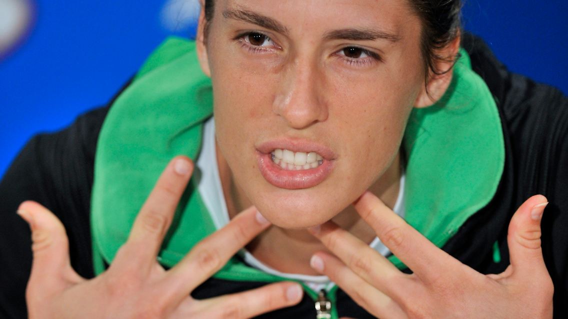 "Es ist unheimlich schwierig, sich wieder hoch zu kämpfen": Andrea Petkovic.