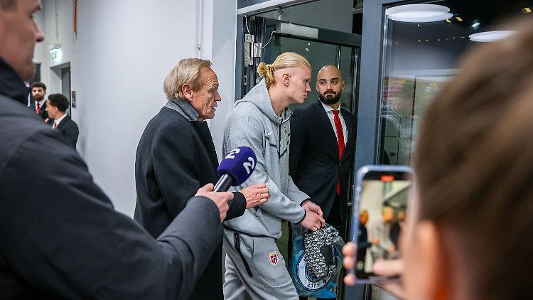Aus Sicht von Erling Haaland gab es offenbar nichts zu besprechen.