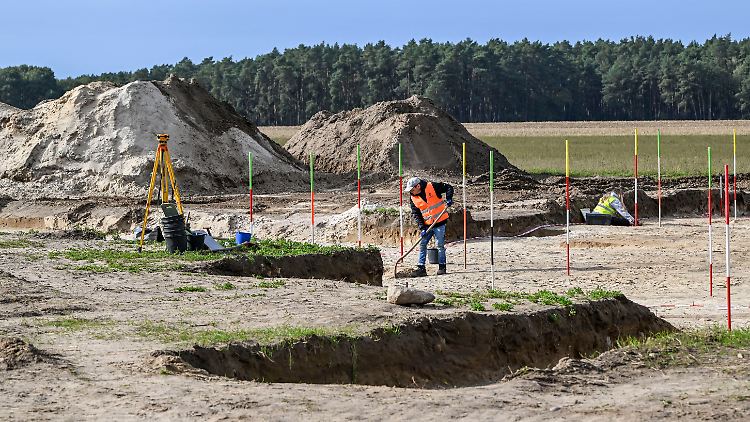 Laut Grabungsleiter Heske handelt es sich bei dem Fund um eine dichte Bebauung auf einer Fläche von rund 2000 Quadratmetern.