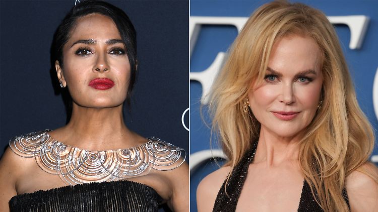 Sind sie sich tatsächlich nicht grün? Salma Hayek (l.) und Nicole Kidman.