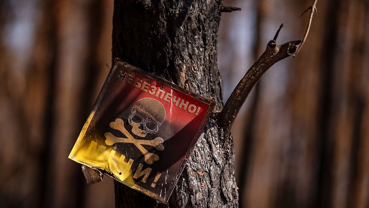 "Gefährlich!": Weite Teile der Ukraine sind mit Minen und Streumunition verseucht.