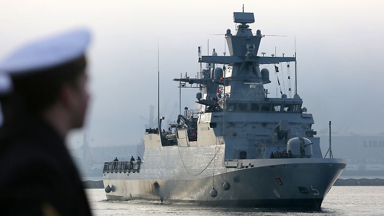 Die Korvette "Ludwigshafen am Rhein" ist als Teil der UN-Truppe UNIFIL vor der libanesischen Küste im Einsatz. (Archivbild)