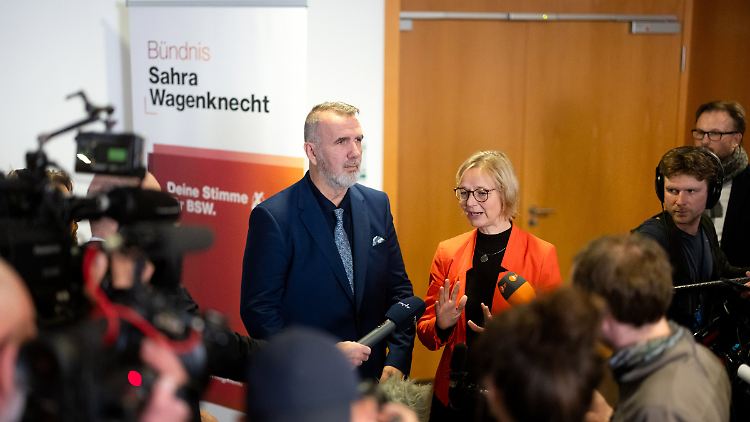 Ohne Klarheit in der Friedensfrage gebe es keinen Eintritt in Koalitionsverhandlungen, sagt das BSW.