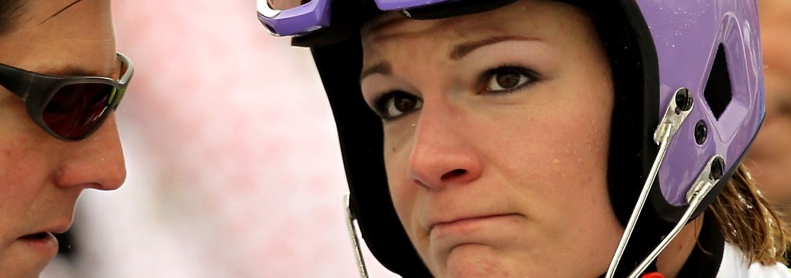 Kurzer Arbeitstag: Maria Riesch.