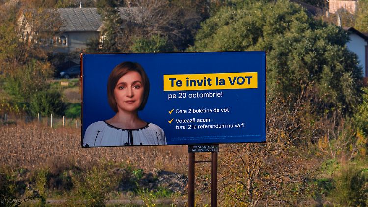 Moldaus proeuropäische Präsidentin Maia Sandu gewann die erste Runde der Präsidentschaftswahlen. 