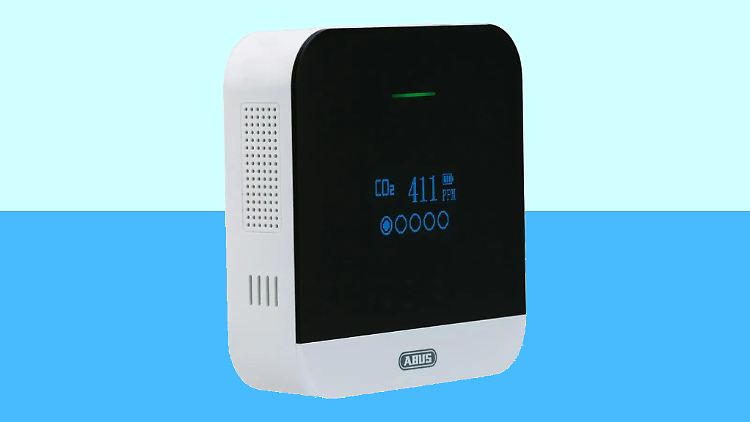 Die Luftqualität immer im Auge: Der Abus Airsecure CO2-Messer ist günstig bei Ebay zu haben.