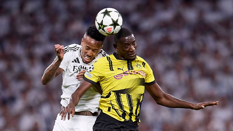 Borussias Guirassy gegen Militao.