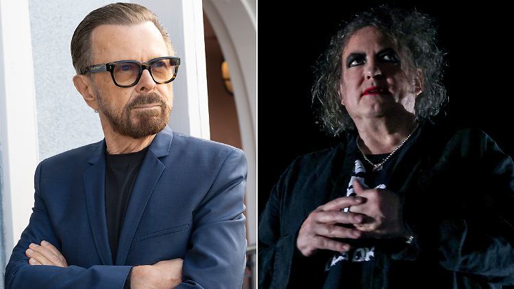 Im Protest gegen KI vereint: Björn Ulvaeus von ABBA (l.) und Robert Smith von The Cure.