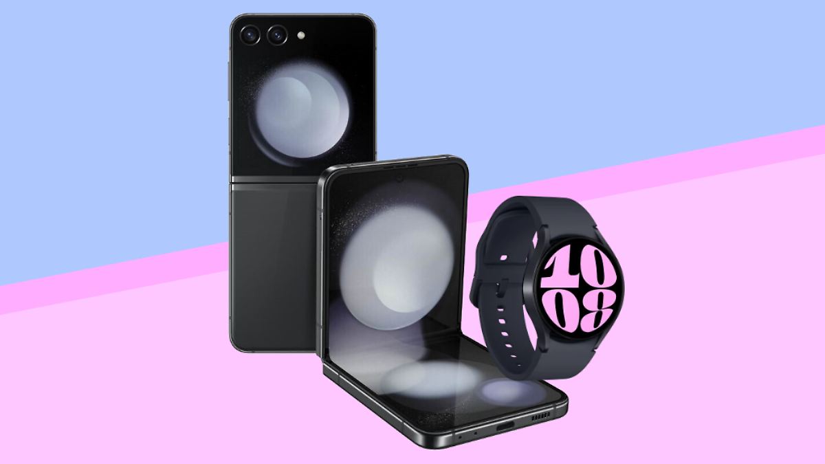 Mit o2-Vertrag: Galaxy Z Flip 5: Handy mit Galaxy Watch 6 für einen ...