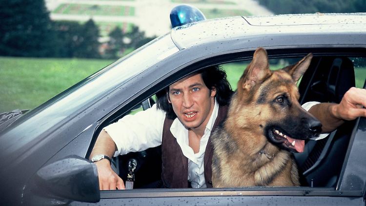 Schauspieler Tobias Moretti mit "Rex". 