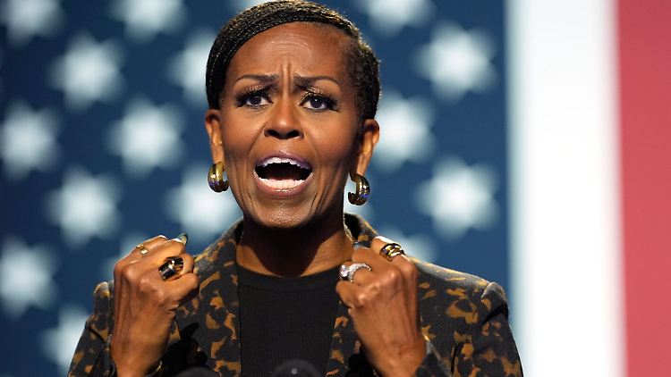 Michelle Obama wirft Trump vor, mit seiner Rhetorik die Sicherheit ihrer Familie gefährdet zu haben. 
