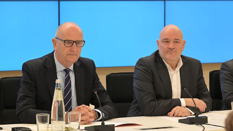 Woidke (l) und Crumbach könnten bald Koalitionspartner sein.