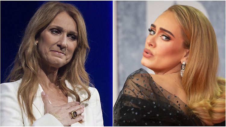 Beim Gipfeltreffen der Musik-Diven Céline Dion und Adele flossen in Las Vegas Tränen.