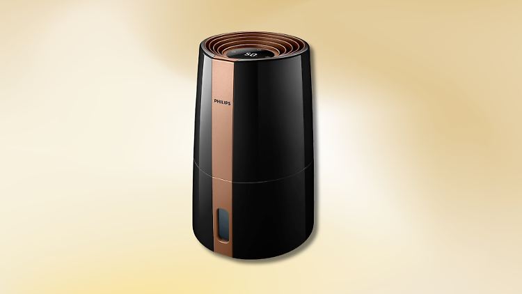 Mit dem Philips-Luftbefeuchter lässt sich das Raumklima verbessern.