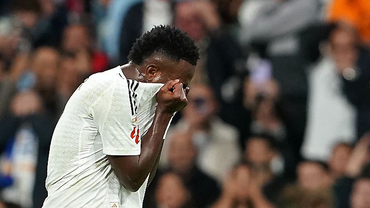 Es ist zum Verzweifeln: Vinicius Junior verpasst den Ballon d'Or knapp.