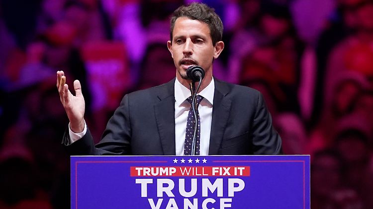 Tony Hinchcliffe bei seinem Auftritt in New York. 