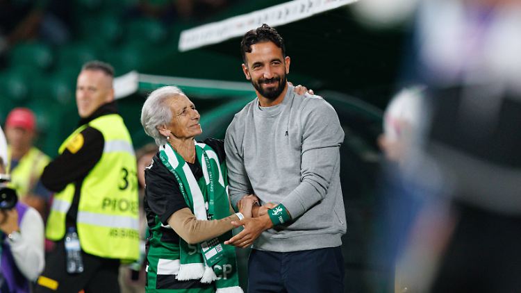 Amorim mit einem älteren Sporting-Fan.