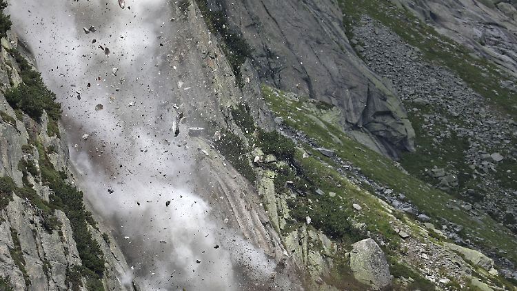 In alpinen Hochlagen hat Steinschlag zugenommen.