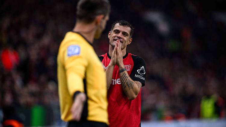 Granit Xhaka und Bayer Leverkusen fanden keinen Weg, ein Tor zu erzielen.