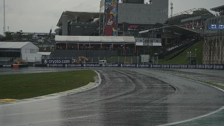 Nichts ging am Samstag mehr auf der Strecke in Interlagos.