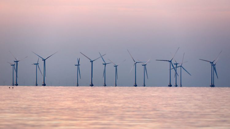 In der Ostsee gibt es bereits mehrere Windparks, wie hier bei der Meerenge Oeresund.