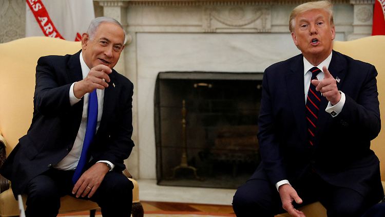 Während seiner Präsidentschaft unterstützte Donald Trump Israels Premier Benjamin Netanjahu. 