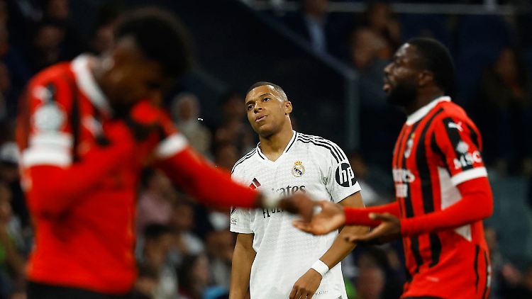 Auch Superstar Kylian Mbappé konnte die Niederlage von Real Madrid nicht verhindern.