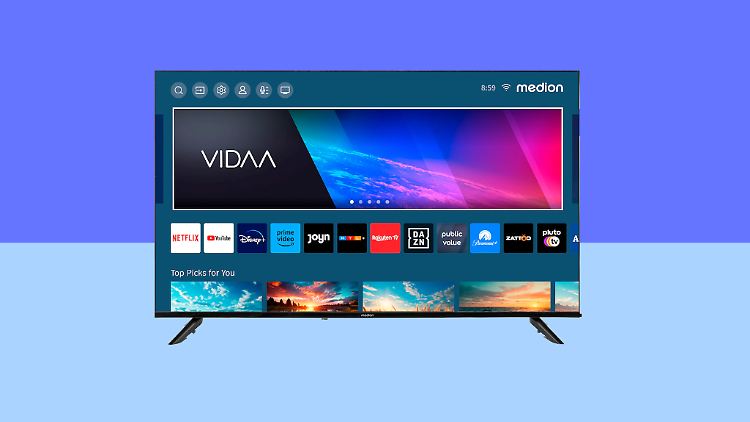 Diesen 50 Zoll großen Smart-TV von Medion gibt es jetzt schon für unter 270 Euro.