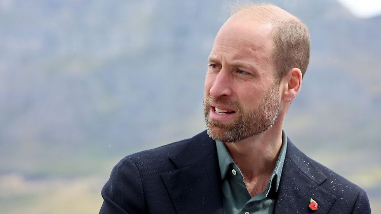 Ohne Kate in Südafrika unterwegs: Prinz William.